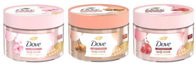 도브 바디스크럽 280g 3종, 도브 슈가 코코넛 바디스크럽 280g