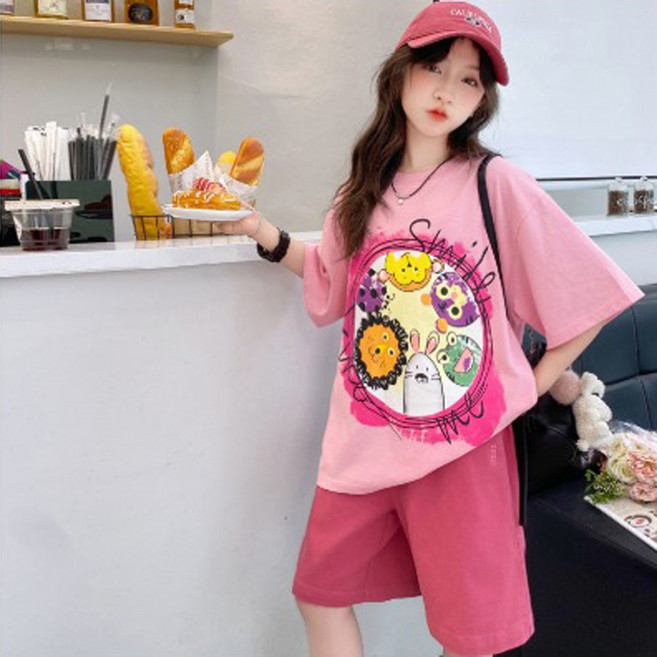 재한 캐주얼 초등학생 반팔 상하복세트 [2679]