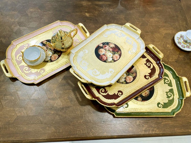 세자티니 엘리제로즈 골드쟁반 이탈리아 sezzatini (4색), 1. 아이보리 골드