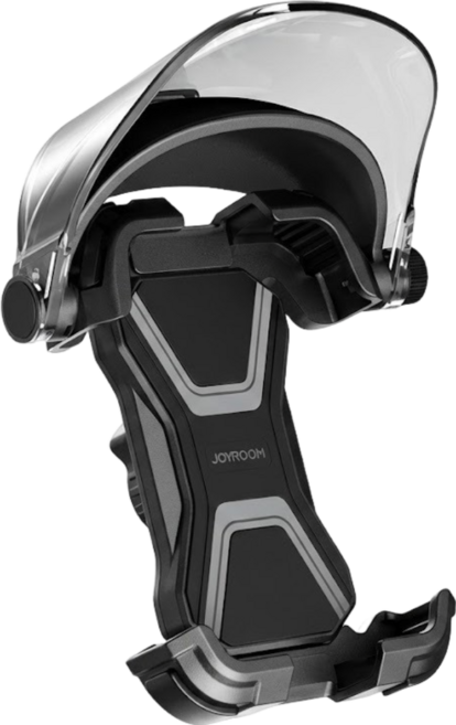 JOYROOM 機車導航支架 遮陽擋雨 適用5.4-7.2吋手機, 黑色, JR-ZS528