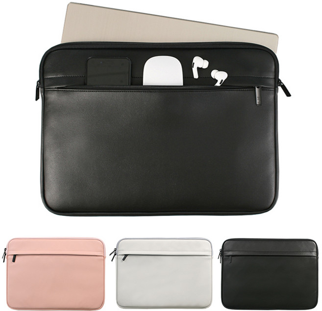 에라토 가죽 노트북파우치, 그레이, 1개