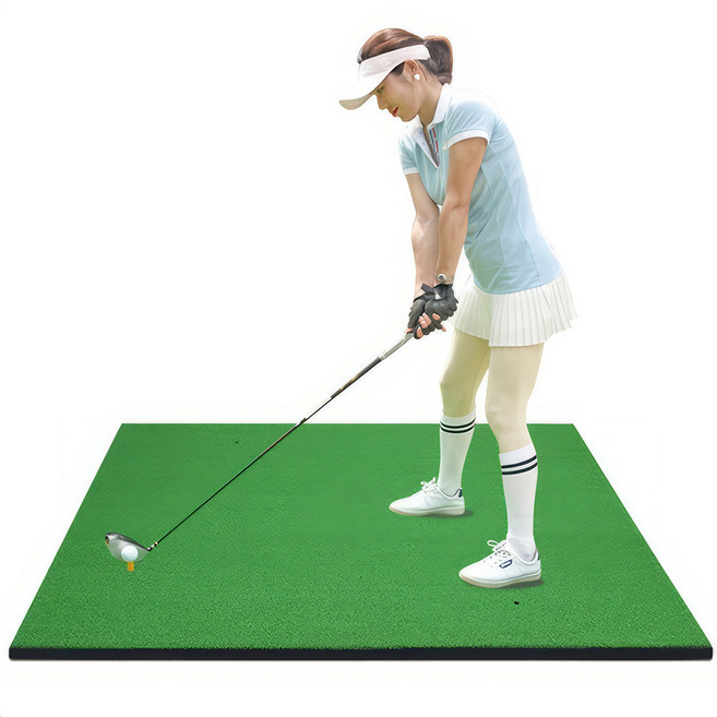 골프 타석 매트 인조잔디 100X100cm 실내 개인 스윙 연습 접이식 B869., 03.스틱 레드 B872, 단품, 1개