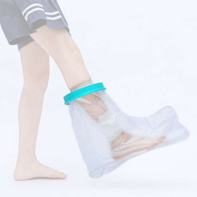 깔끔더하기 다리 발목 깁스 방수 커버, 1개