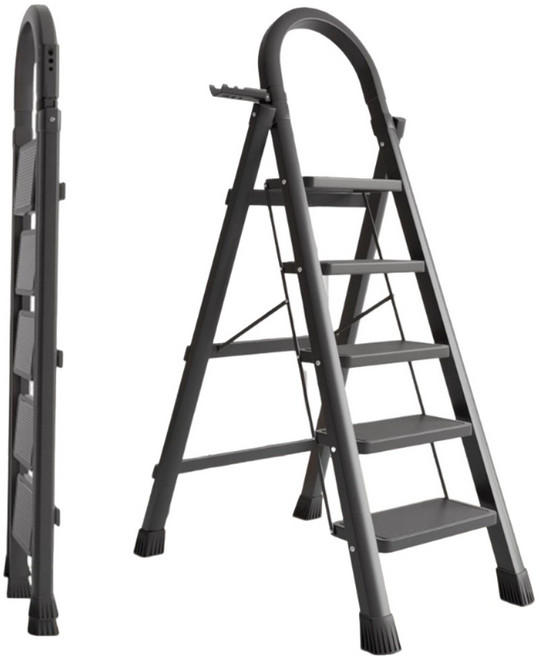 家用折疊梯 安全扶手 GA110, 1個, 【A】3步梯 白色