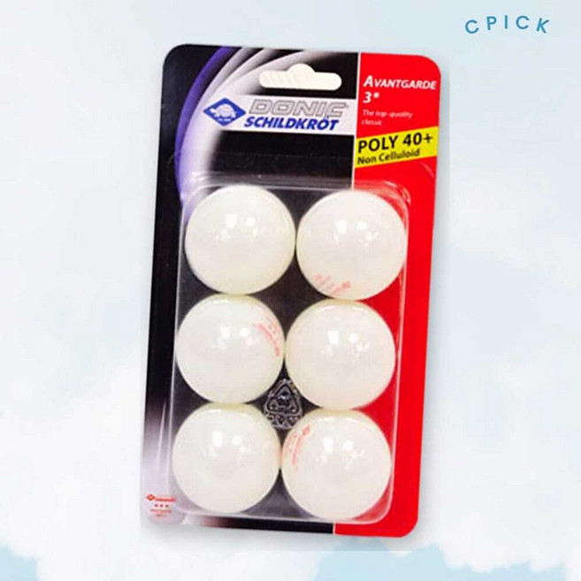 도닉탁구공 아방가르드 전문경기용 국제규격공인구 3성 6P 픽앤코501
