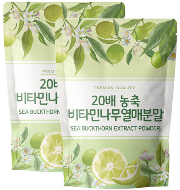 닥터릴리 20배농축 비타민나무열매가루 추출물분말, 2개, 500g