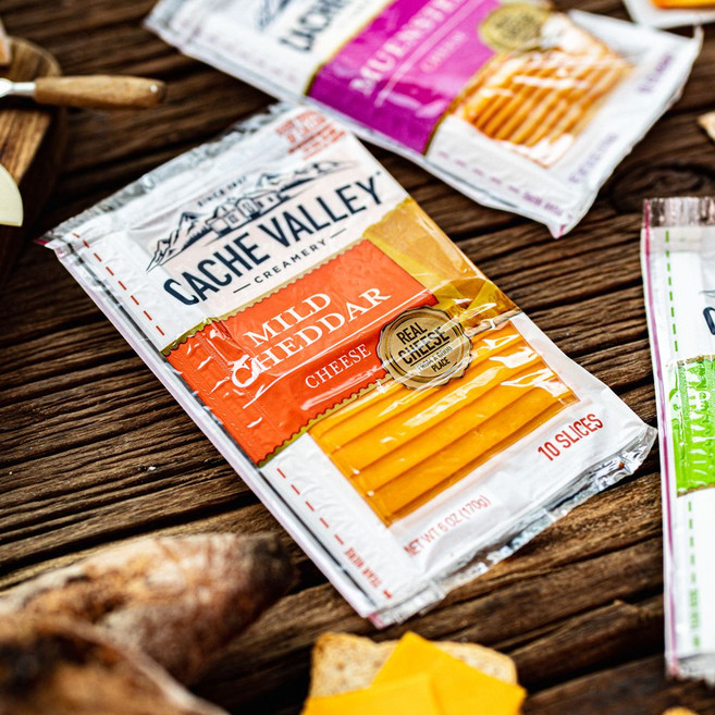 캐시밸리 슬라이스치즈 마일드체다 체다치즈, 3개, 170g