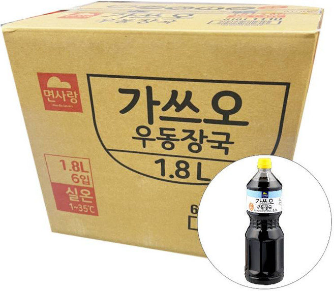 가쓰오우동장국 ( 면사랑 1.8L ) 6개 [식당용]