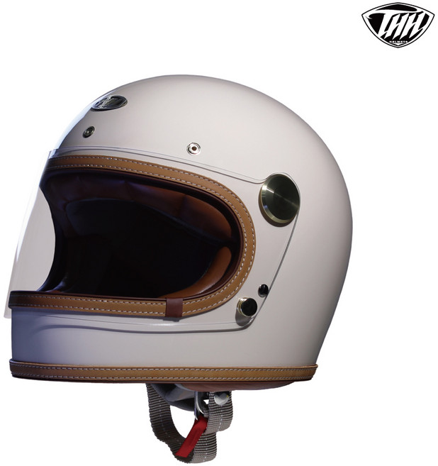 토크 풀페이스 레트로 헬멧 T9, 글로스 화이트