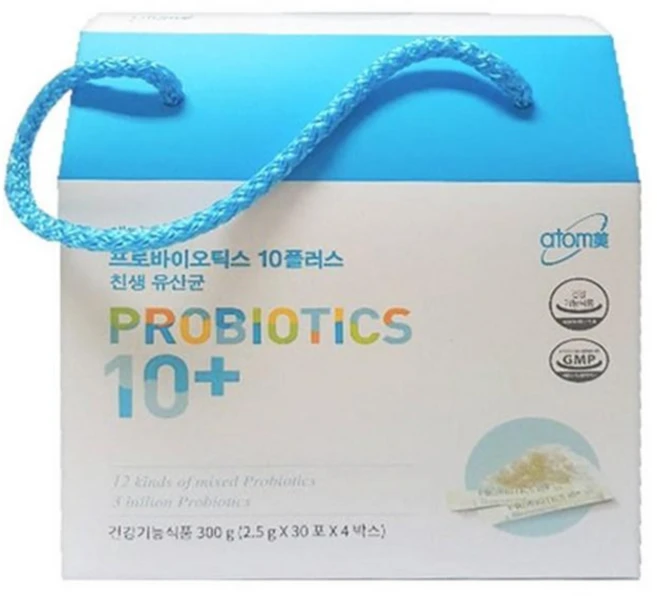 겉박스제거 애터미 유산균 1세트 (4박스) 총 120포 프로바이오틱스 + 새부리형 마스크 2매 증정 - 쿠팡