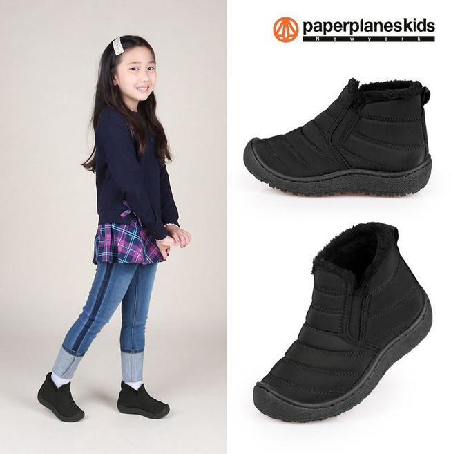 페이퍼플레인키즈 WINTER 방한 털 유아.동 패딩 부츠 WARM