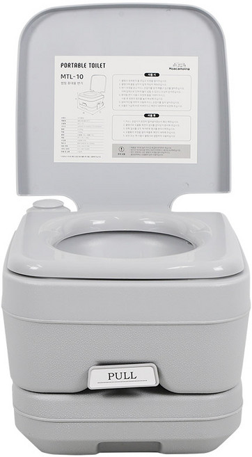 휴대용 캠핑 변기 MTL-10 노지캠핑 차박 화장실 이동식 핸디형 모아캠핑, 휴대용변기 MTL-10+용변분해제 바이오팩, 1개
