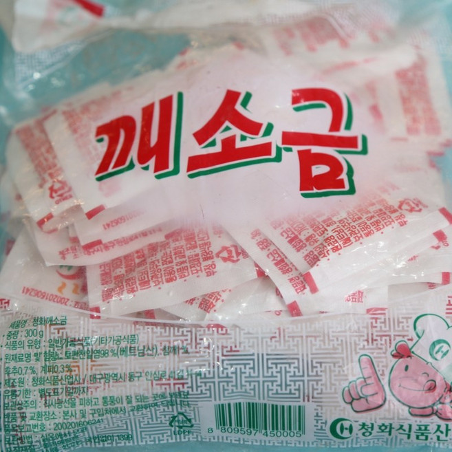 청화 깨소금 치킨소금 순대소금 계란소금 일회용 구운소금 종이3g, 1개, 300g