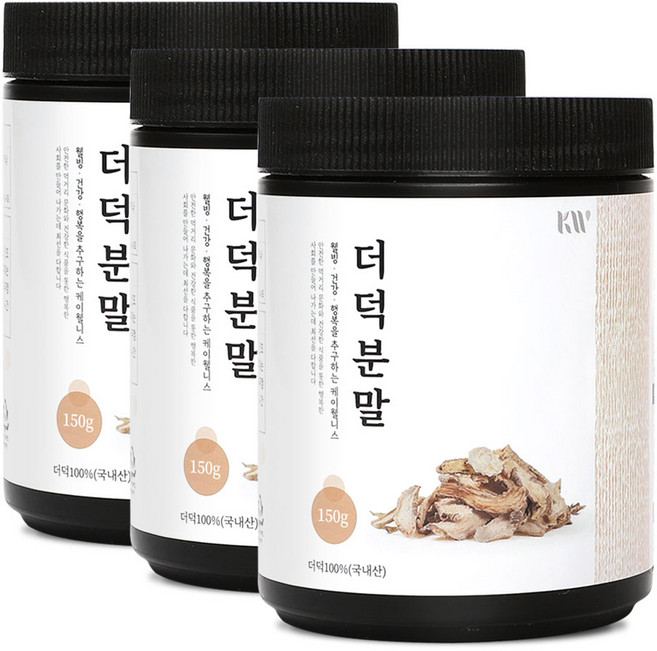 케이웰니스 국산 더덕가루 150g, 3개
