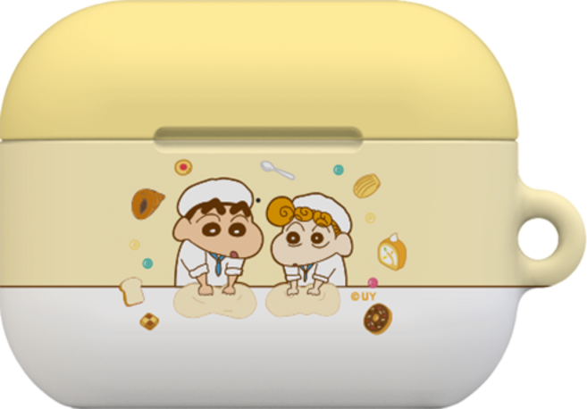 짱구는 못말려 짱구 에어팟 프로3 세대 하드 케이스 커버, 1개, 디저트 베이킹 짱구