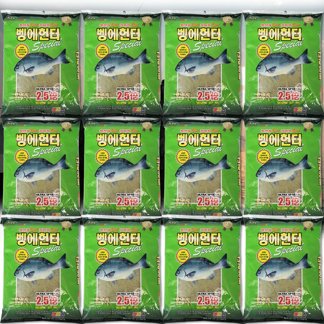 국제아르스 바다 벵에 헌터 집어제 파우더 밑밥 1box 12봉 떡밥 낚시 벵에돔 미끼, 12개, 1ml