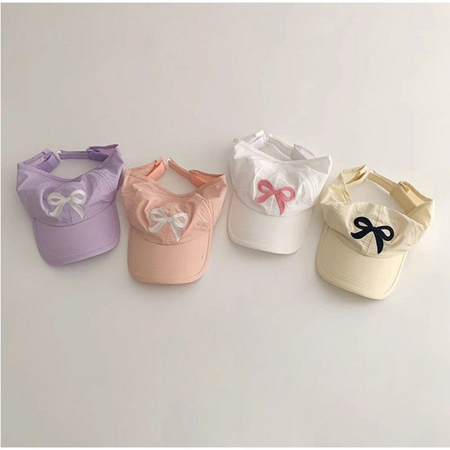 주니유니 아동 1+1리본썸머캡모자 아동모자 여아모자 아동여름모자 아동캡모자 여아여름모자