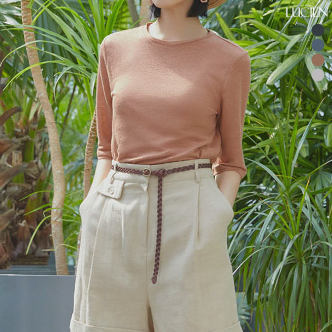 루시앙 루시앙 린넨100 티블라우스 (4color)