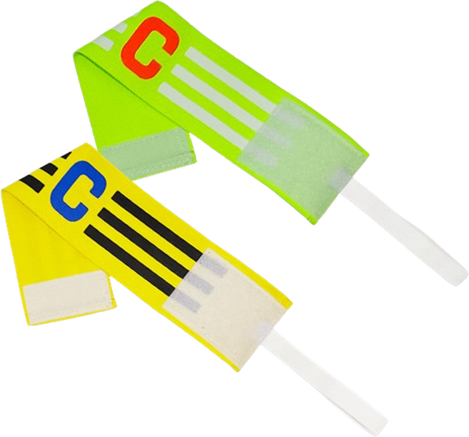 헬시아울렛 축구 주장 완장 2ps, 노랑+형광