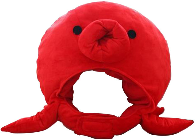 솜 인형 모자 할로윈 크리스마스 분장 코스튬 코스프레 트, 1개, 솜인형 모자 - 문어