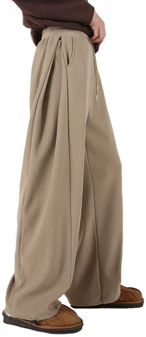 오버나인 봄 가을용 남자 남성 와이드 사이드 벌룬 핀턱 숏/롱 기장 바지 팬츠 ON-184