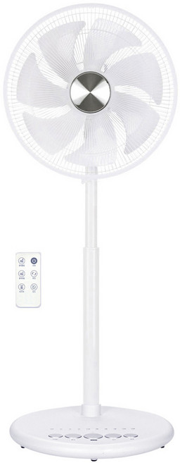 [독일브랜드]프리미엄 BLDC모터 7엽 12단풍량 발터치 리모컨 키높이 스탠드 선풍기, 3140