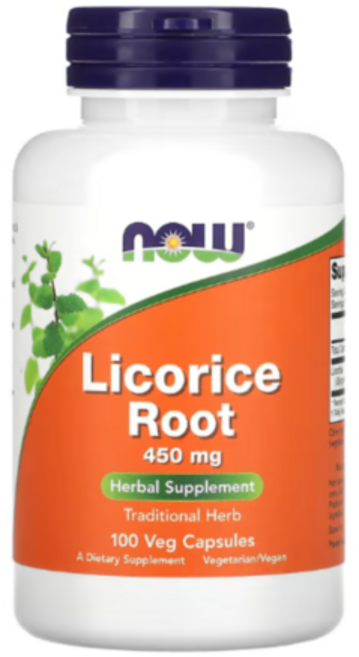 나우푸드 감초 뿌리 450mg 베지 캡슐 글루텐 프리 비건, 100정, 1개