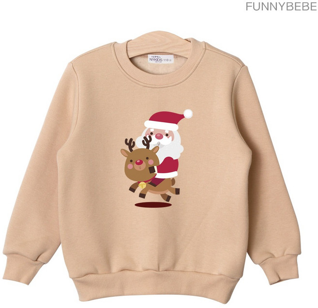 [기타]X-MAS 크리스마스 기모 맨투맨 아동 키즈 티셔츠 X013