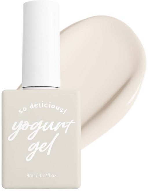 요거트젤 컬러젤네일 그로서리 젤폴리쉬 매니큐어, 04번 그레이쉬 아이보리, 8ml, 1개