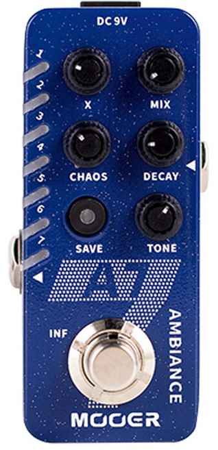 MOOER D7 디지털 딜레이 페달 루퍼 150s E7 신디 이펙트 페달 기타 톤 캡처 GTR 페달 A7 리버브 페달 무한 서스테인, A7 Reverb, 1개