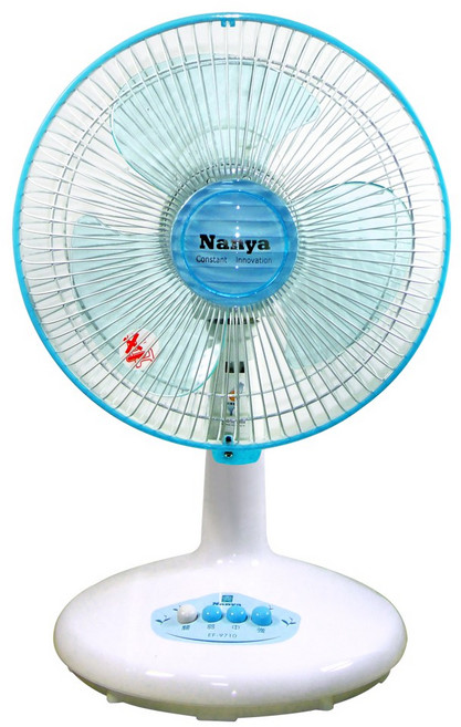 南亞牌 10吋節能桌扇 台灣製造 AS透明扇葉, 隨機色, EF-9710