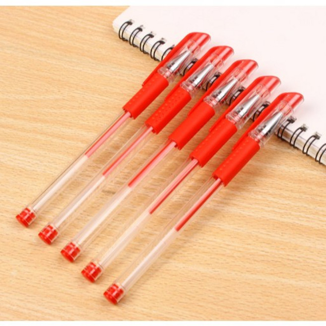 子彈頭 0.5MM 水性原子筆, 1個, 紅色單支 AI0102 彈頭中性筆