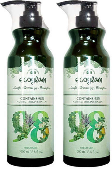 스킨젠 에코글램 스칼프 샴푸 프레쉬민트 1000ml(2개), 2개, 1000ml