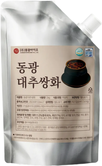 동광한방몰 대추쌍화차, 1개, 1개입, 2kg