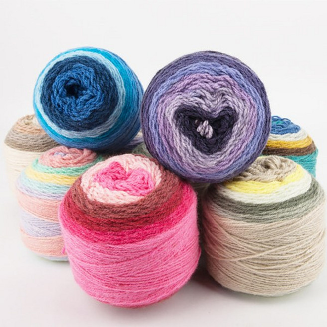 크로바 데코 울 케이크얀 뜨개실, 09 라일락프로스팅, 1개