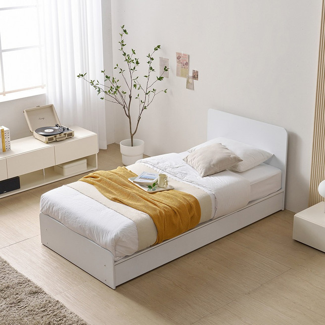 에이든 미니 원룸 싱글침대 1인용 수납 좁은방 침대 프레임 800, 800헤드형-기본형(매트별도), 메이플