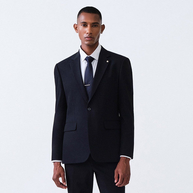 Tech-Poly 사방스판 에센셜 수트_네이비 (클래식핏)_SSJUZ52SET