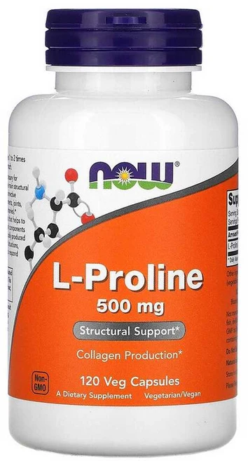 나우푸드 L-프롤린 500mg 베지 캡슐, 120정, 1개 - 쿠팡
