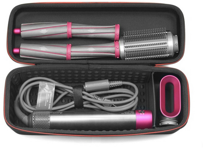 다이슨 에어랩 여행용 파우치 호환 하드케이스 에어랩 커버 보관함 휴대용 케이스 거치대 파우치 가방, 1개, BLACK