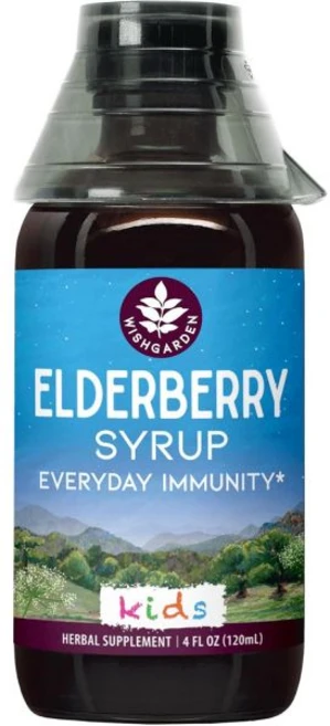 WishGarden Herbs Elderberry Syrup for Kids - Childrens Elderberry Syrup with Black Elderberry Ast, Kids Jigger Top, 1개, 120ml - 쿠팡