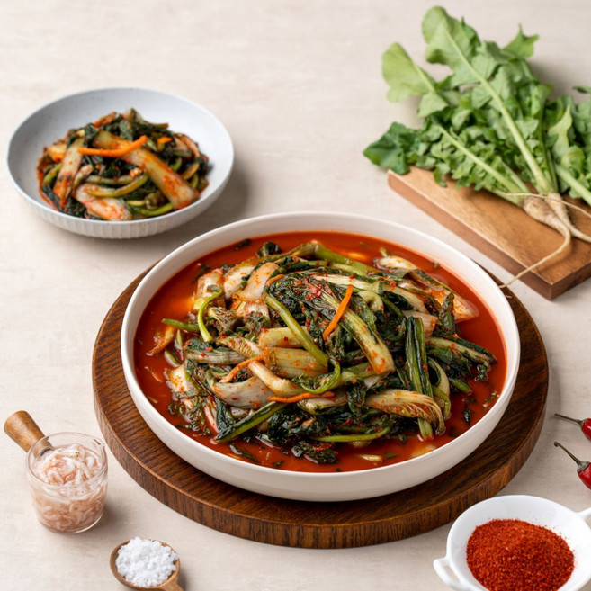 100% 국산 전라도 열무 + 얼갈이 김치 HACCP인증, 1개, 4kg