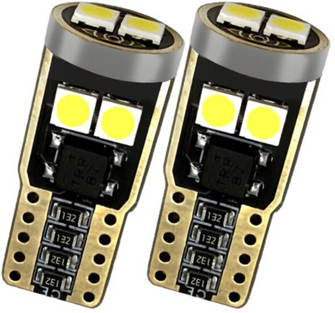 차량용 W5W 3030 6LED 12V T10 LED번호판등, 범용, 2개