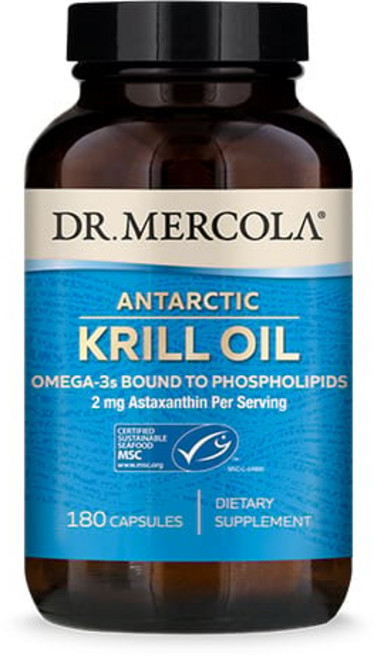 DR. MERCOLA 磷蝦油膠囊, 180顆, 1罐