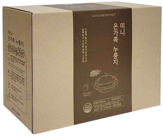 코스트코 미니 온가족 누룽지 60g X 30개 국내산 쌀