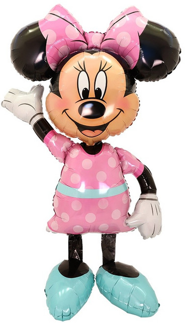 미국 아나그램 미니 미키마우스 스탠딩풍선 헬륨풍선 에어워커 은박 호일 생일파티 장식, 에어워커 미니마우스, 1