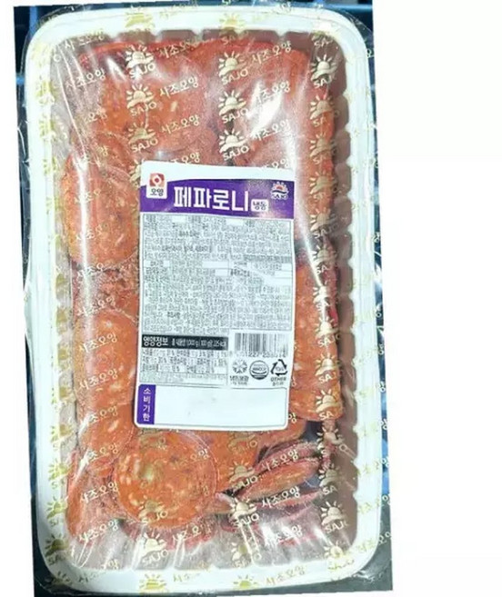 사조오양 페페로니 냉동 1kg 업무용 페페로니 냉동 육가공품 도매, 1개
