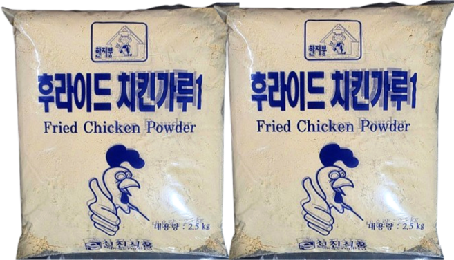 신진 후라이드 치킨 가루 2.5kg, 2개