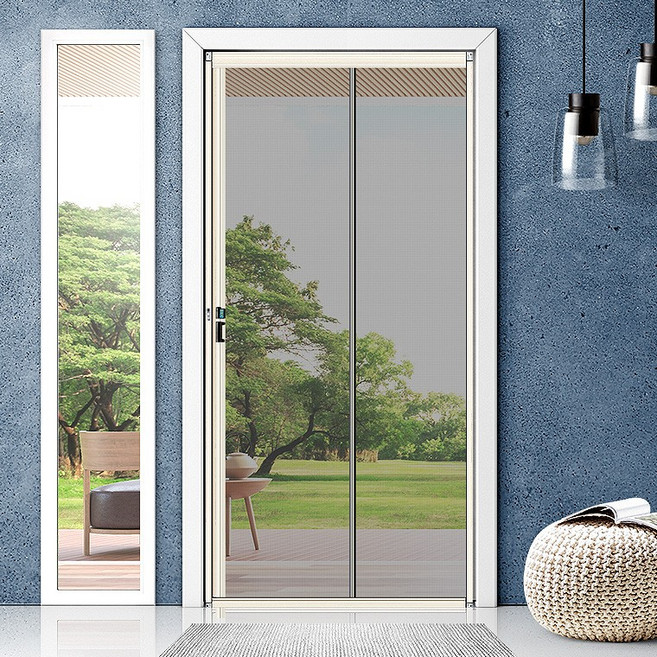 2type 현관용 원터치 슬라이드 롤형 방충망 고급형(100x210cm) 1P 자동모기장, 현관방충망 고급형