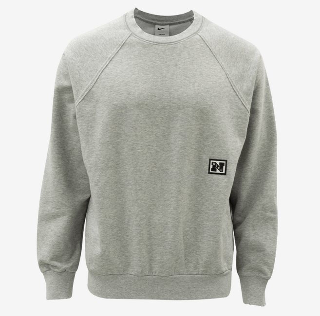 나이키 남성용 멜란지그레이 스웻셔츠 맨투맨 - 클래식 로고 / 드라이핏 / 플리스 상의
