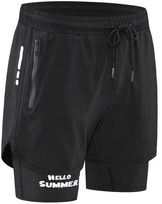 제이베니-409 남녀공용 빅사이즈 반바지 레깅스 워터반바지 2피스 7부 스판 트레이닝 바지 스포츠 요가